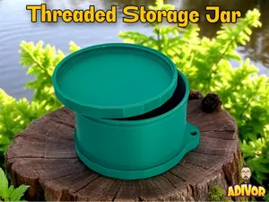 Threaded Storage Jar