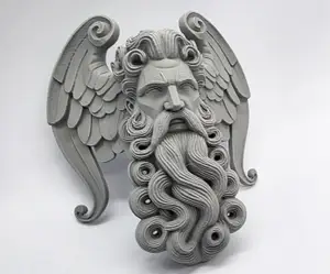 Winged Zeus Sculpture w/Stand