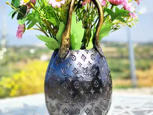 Chocolate LV Egg Bag Vase