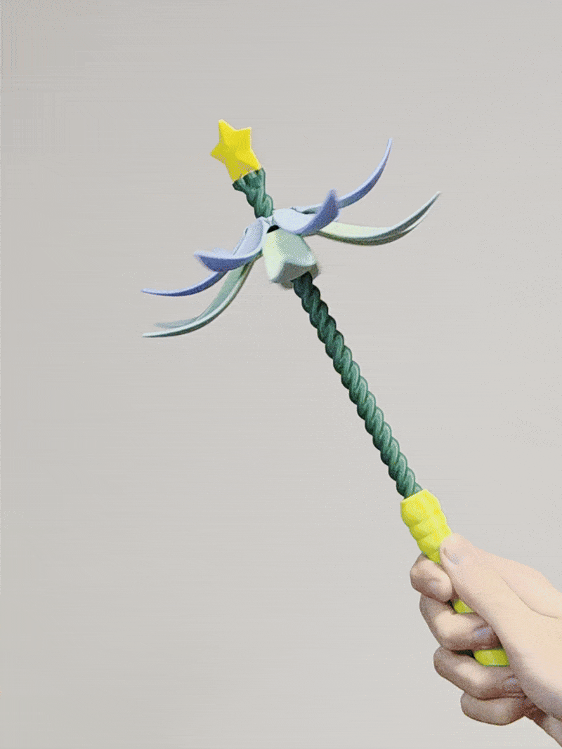 Spinning Magic Flower Wand