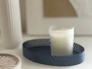 Perforated oval tray