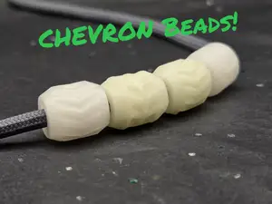 Chevron Pattern Lanyard Beads - 2 Variants