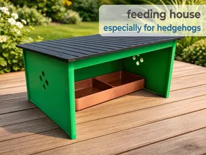 Igel Futterhaus mit Futternapf
