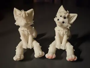 flexi furry wolf figure