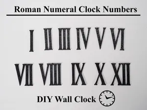 Roman Numeral Clock Numbers I–XII DIY Wall Clock