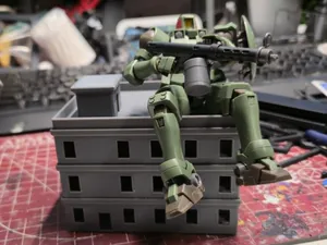 Modular 144 scale building with internal walls