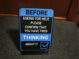 ASKING FOR HELP.. Funny Sign