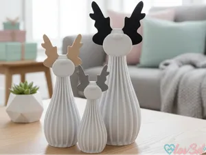 Modern Fluted Reindeer Family (No AMS)