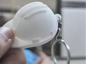 Mini engineer Construction Hard Hat Keychain