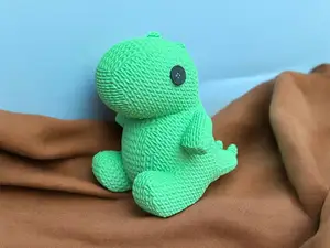 Cute Knitted Dinosaur