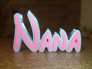 Disney Name Sign Nana Kid Room Wall Decor Tag