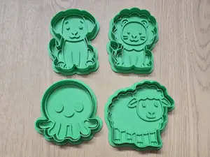 Dog Lion Sheep Octopus Cookie Cutter Stamp