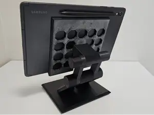 Adjustable tablet stand.