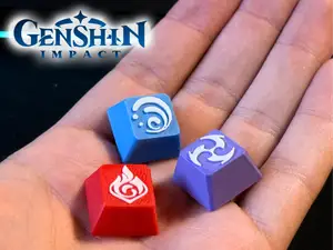 Genshin Impact - Custom 7 Elemental Keycap Set