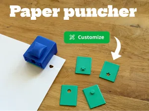 customizable paper puncher