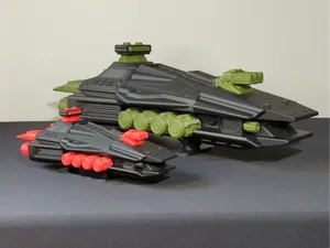 Void Behemoth Battleship - (two sizes, no support)