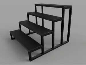 Modern Step Display Shelf for Collectibles