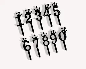 Numbers cake topper
