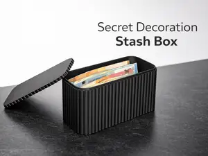 Secret Decoration Stash Box –Ribbed Hidden Storage