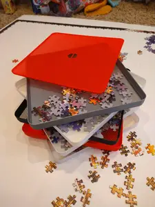 Stackable Puzzle Piece Organizer Tray