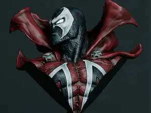 Spawn Stylized Bust - High-Detail 3D Print Model