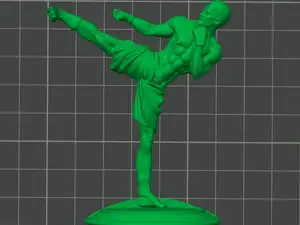 Thai Boxing Statue for medal (one side)