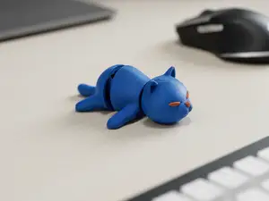 Articulated Kitten - Print-in-Place Flexi Fidget