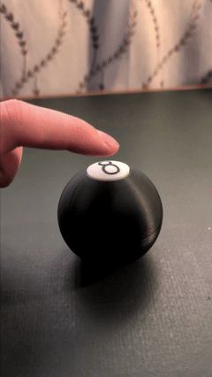 Fidget 8 Ball Clicker / Billiard Ball Clicker