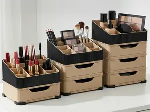 Modular Stackable Organizer -Makeup & Desk Storage