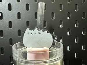 Pusheen Straw Topper