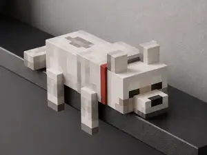 Sleepy Minecraft Wolf Monitor Pet