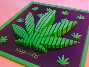 Layered Leaf - 3D Art - 420