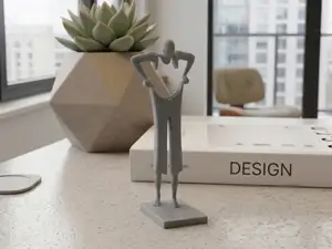 Pulling Up Pants- Funny Sculpture