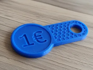Custom Shopping Cart Coin | Texture & Custom Text
