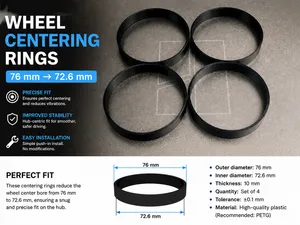Wheel Centering Rings 76 mm → 72.6 mm