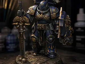 40k Soldier with sword and shield
