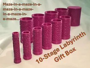 Maze Gift Tubes – 10-Stage Labyrinth Gift Box