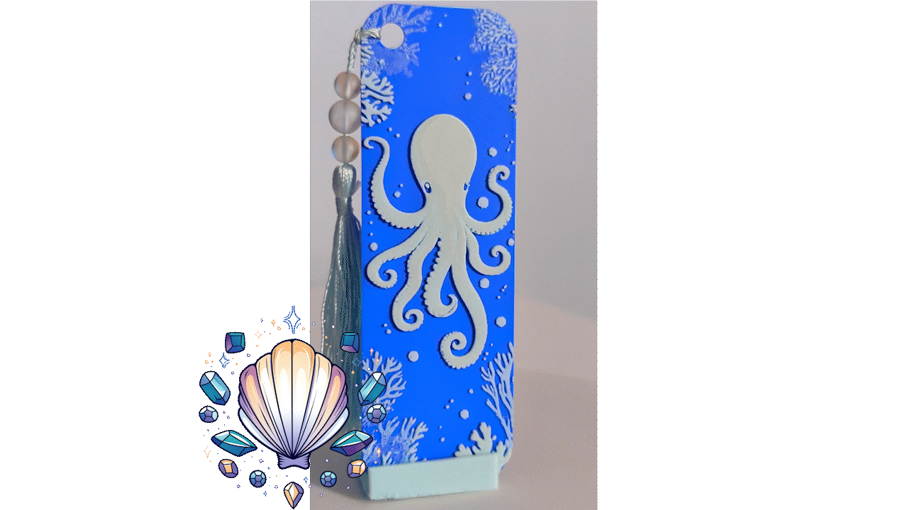 Octopus - 4 Color Bookmark
