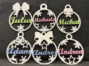Personalized christmas ornaments with name no AMS