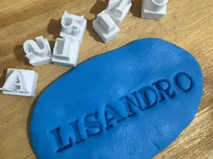 SELLOS DE LETRAS PARA CERAMICA ABECEDARIO