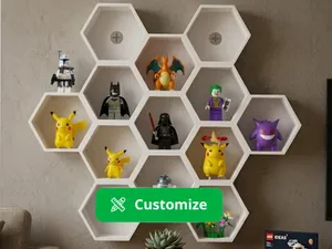 Parametric Modular Honeycomb Shelf