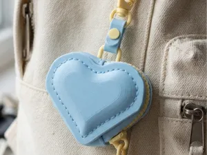 Cute Heart Pouch Keychain & Backpack Charm