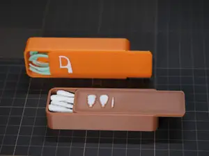 超便携mini棉签盒、牙线盒、牙签盒（滑盖带锁定）