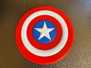 Captain America Disc Golf Marker