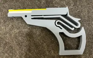 Rubber Band Gun/Pistol with colored sites (2 color print)