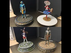 Decorative Display Bases Collection 1 (100mmx20mm)