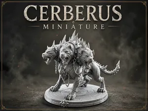 Cerberus Miniature | Epic Three-Headed Hellhound
