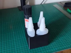 Gridfinity Cyanoacrylate/Super Glue Holder