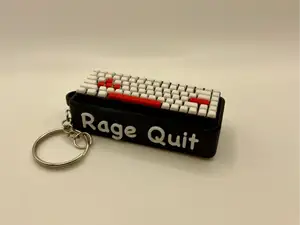 Rage Quit Keyboard Switch Clicker Keychain Fidget