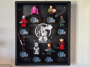 Star Wars 25th Anniversary Legos Minifigure Frame